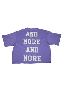 DO MORE CROP TEE - PURPLE