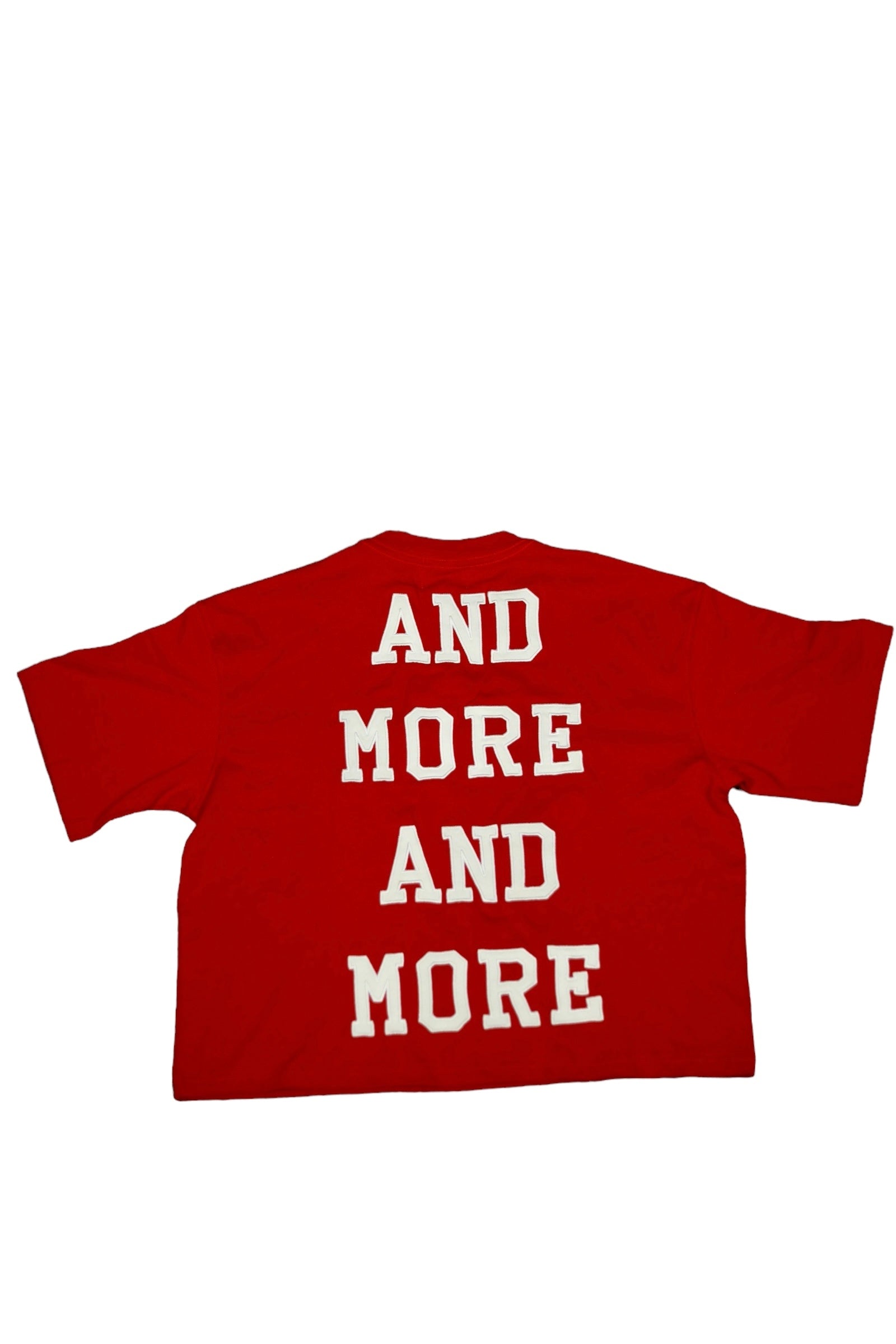 DO MORE CROP TEE - RED